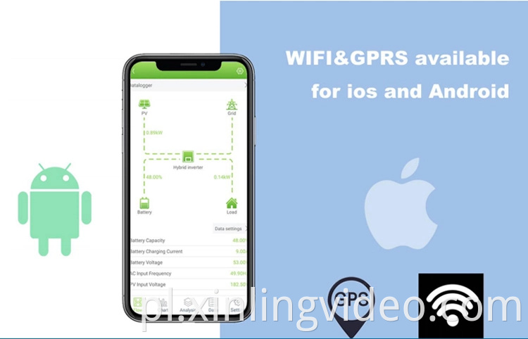 Whaylan Wysoka jakość systemu energii słonecznej Hybrydowy Hybrydowy 2KW Wysoka wydajność falownika słonecznego z sterownikiem słonecznym MPPT